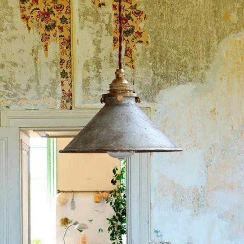 Peppa Pendant Light Vintage Rustic in Silver