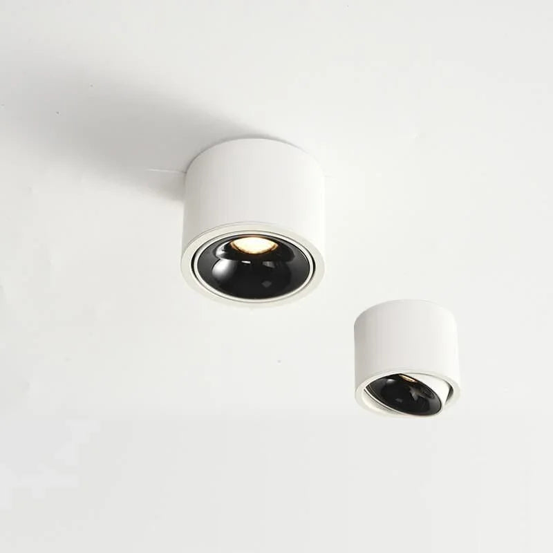Modern Minimalist Aluminum Round Spotlight Adjustable LED Flush Mount Ceiling, view 3