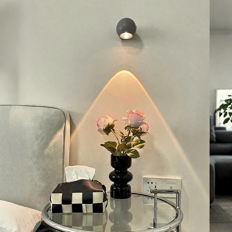 Rotatable Rechargeable Spotlight with Sensor