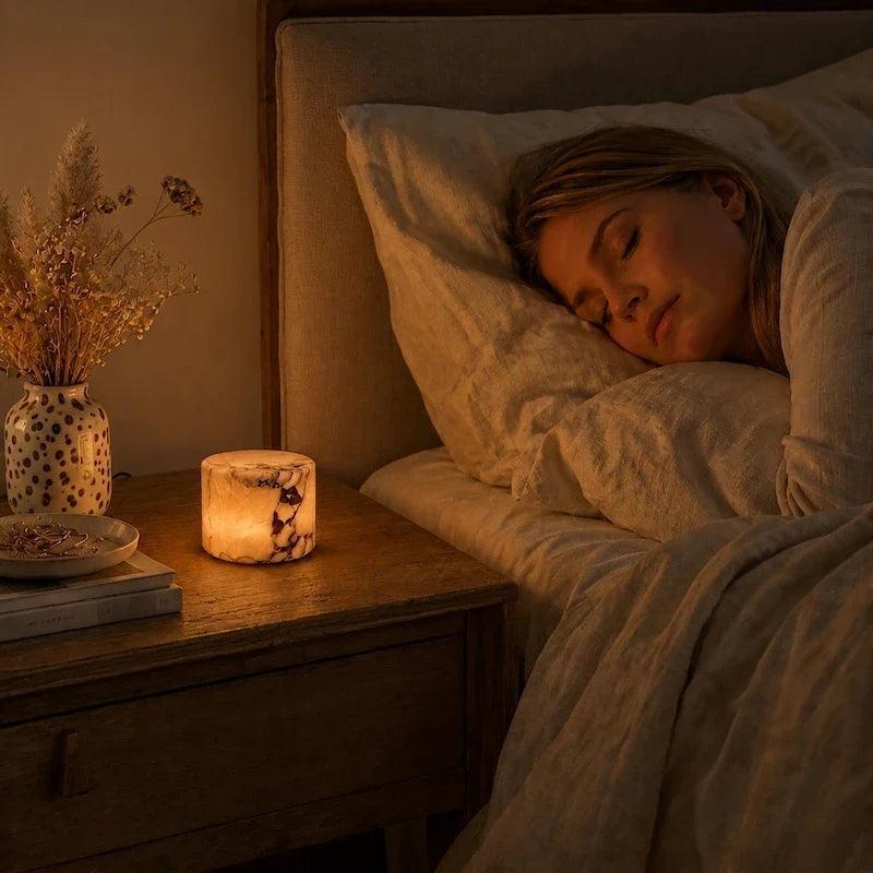 Genuine Marble Cordless Table Lamp