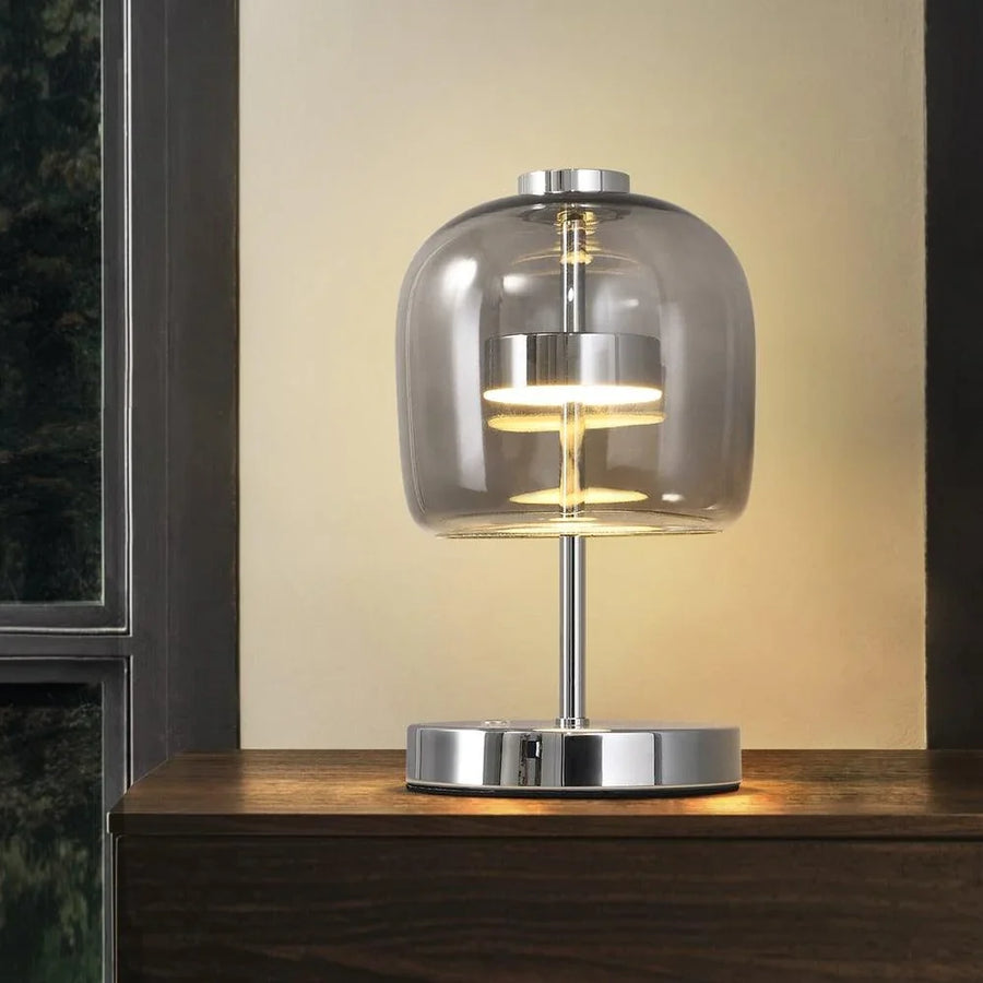 Chrome Three-Colour LED Table Lamp