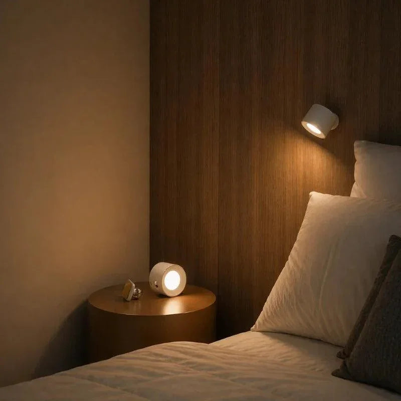 Cordless Magnetic Rotating LED Wall Reading Light