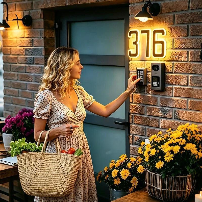 Solar Powered House Number Light