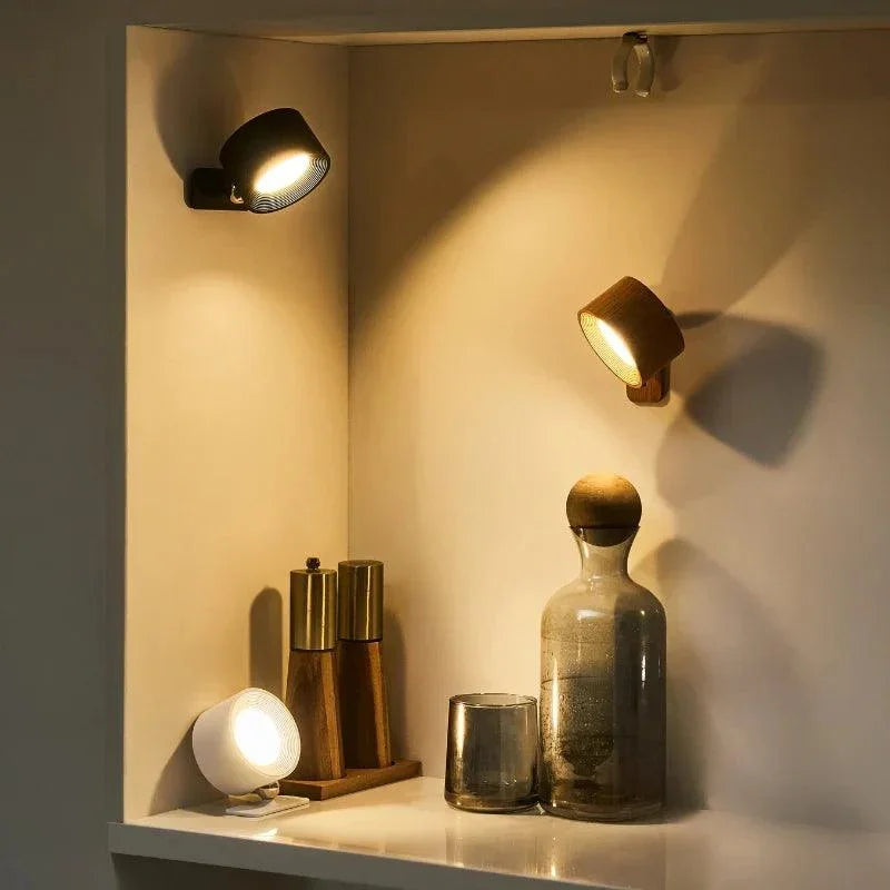 Cordless Magnetic Rotating LED Wall Reading Light