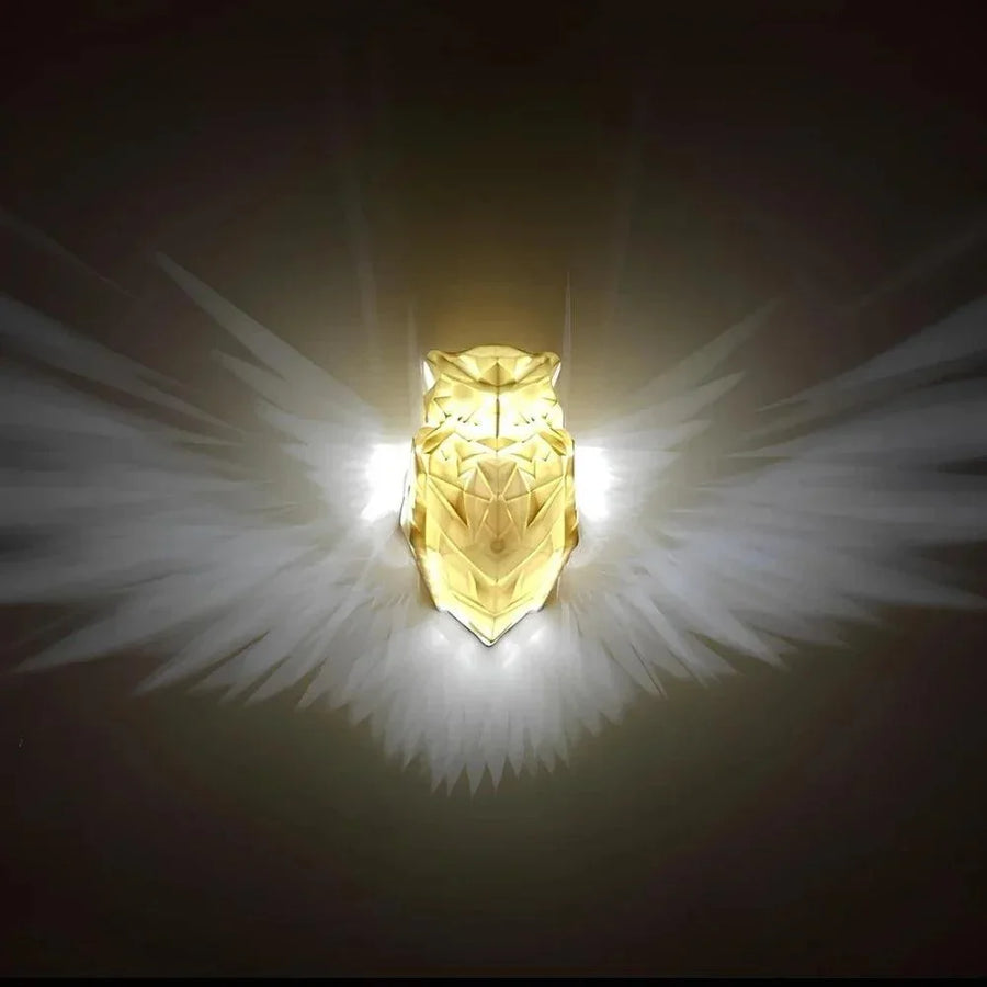 Bird and Antler Wing Wall Light