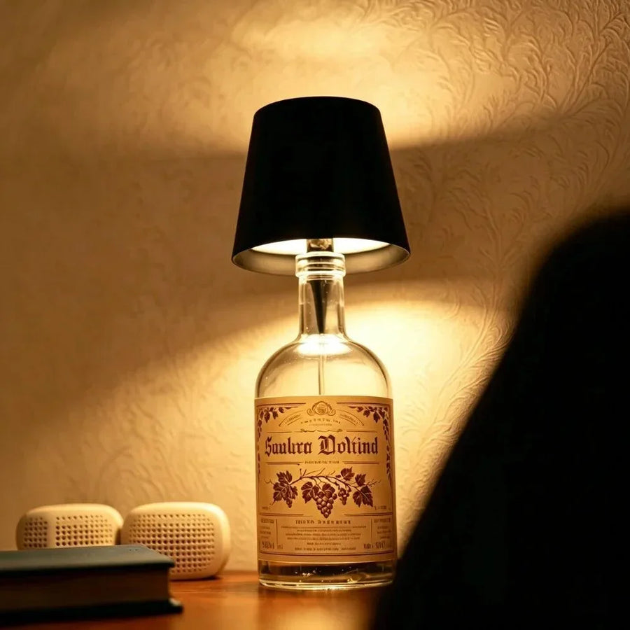 Rechargeable Bottle Top Lamp with Dimmer