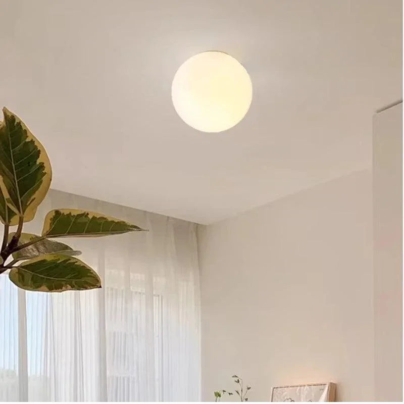 Round Glass Orb Wall Light, view 3