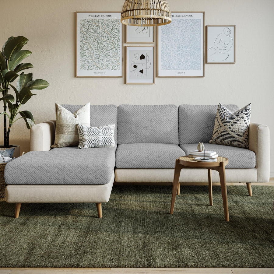 Stretch Sofa Cushion Cover | Maze Jacquard, 6 Colours