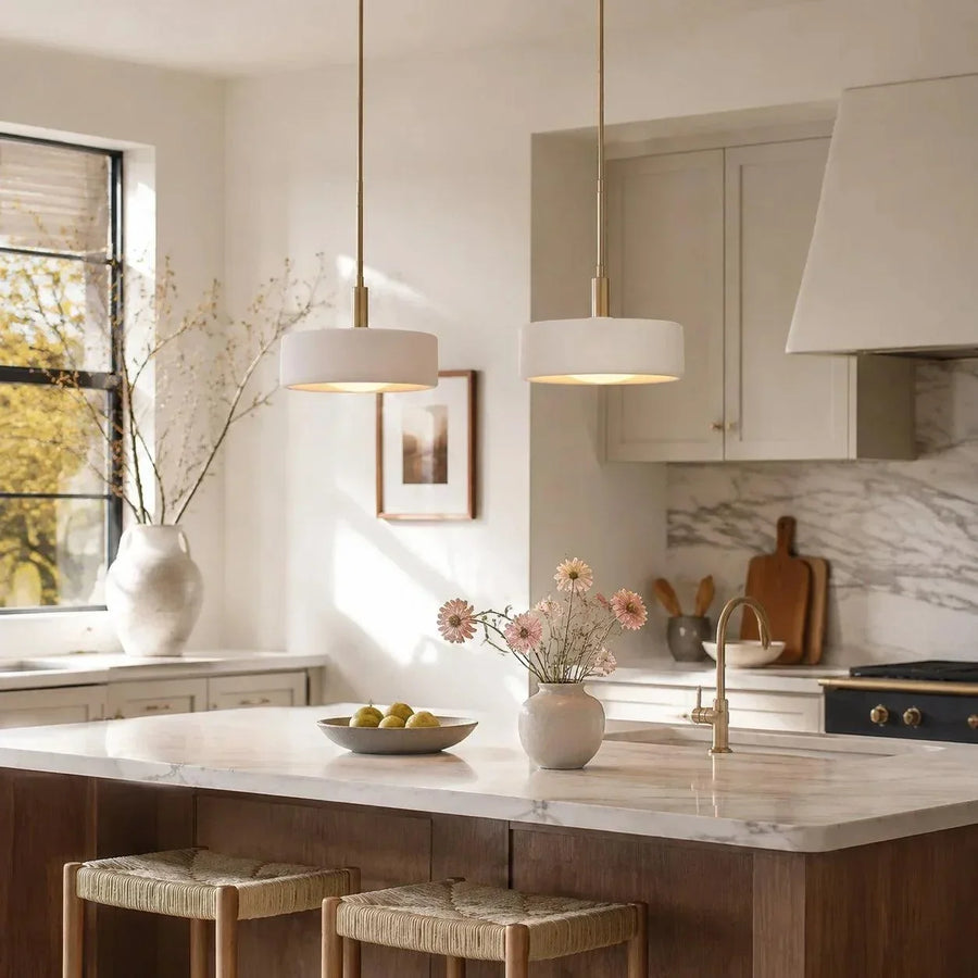 Modern White Porcelain Pendant Light