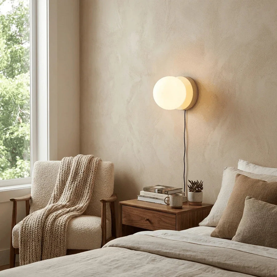 Mini Glass Globe Plug-In Wall Light | Six Colours