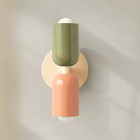 Green/Salmon/Beige