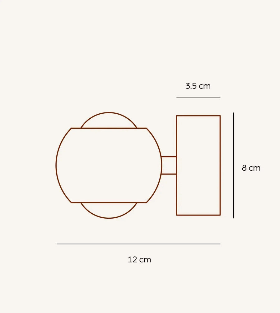 Pontos Dimmable Aluminium Wall Light, view 2
