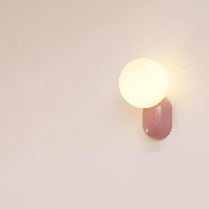 Modern Glass Globe Wall Light