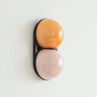 Black & orange-pink