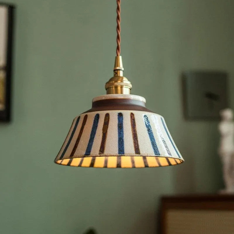 Vintage Ceramic Pendant Light, view 3