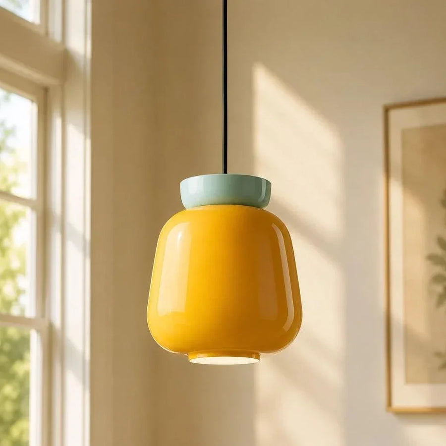 Bauhaus Ceramic Bowl Pendant Light