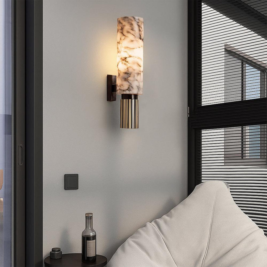 Copper stone Wall Light, view 3