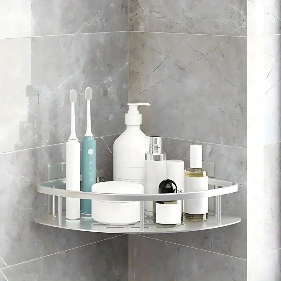Curved Aluminium Shower Caddy