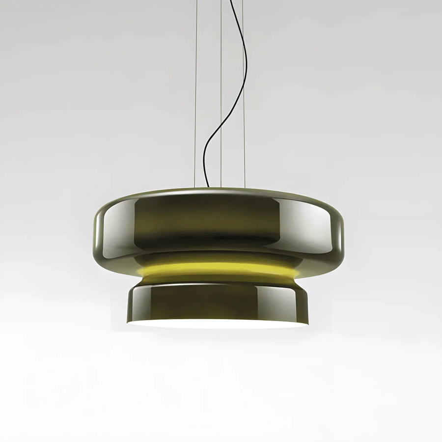 Curved Glass Pendant Light
