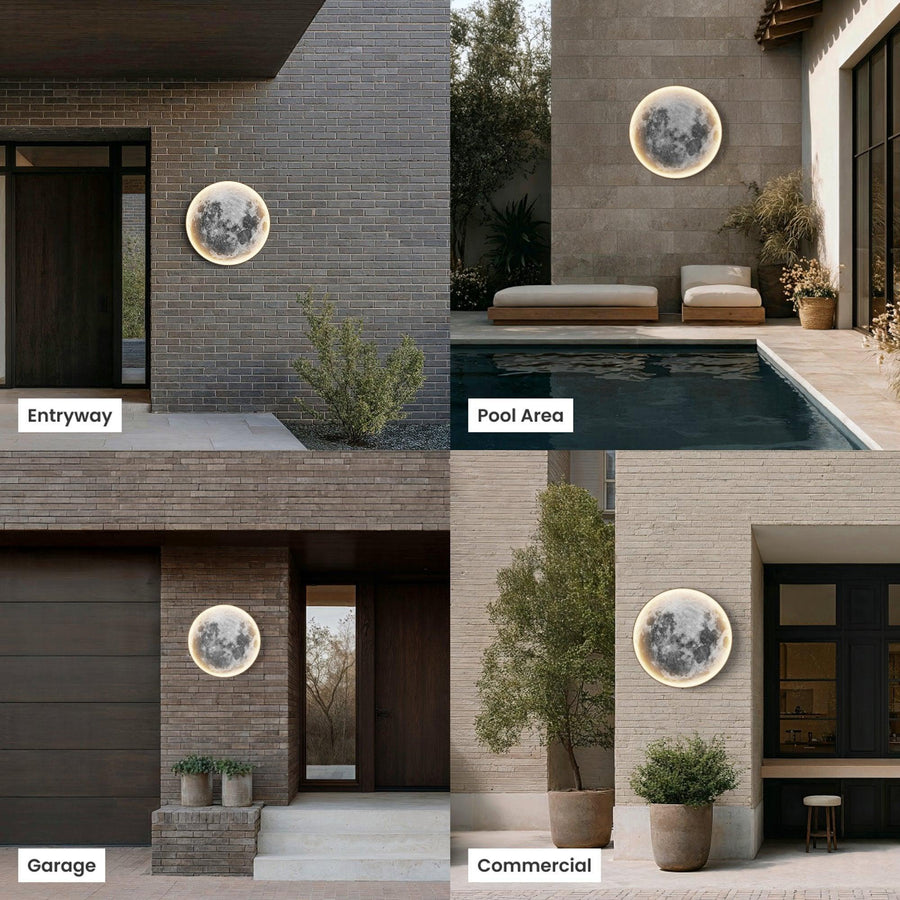 Moon Outdoor Wall Light | Weatherproof, 3 Sizes