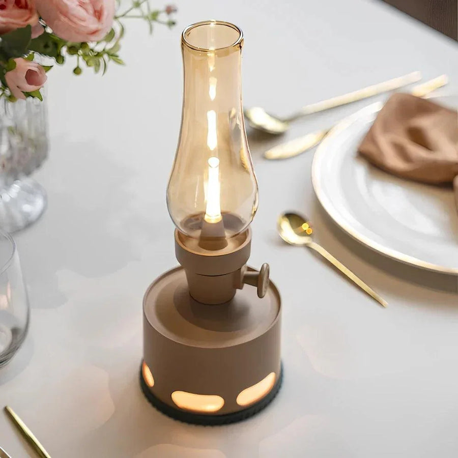 Vintage Aluminium LED Storm Lantern