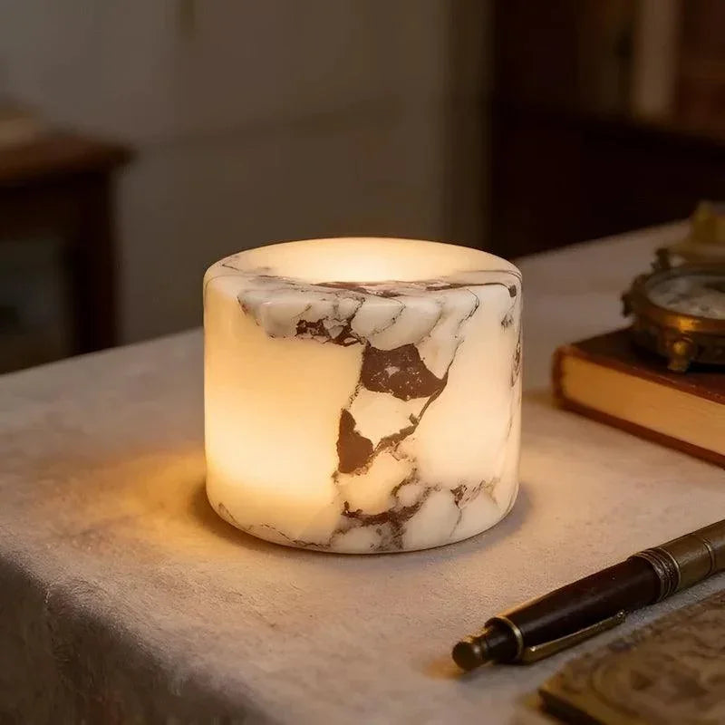 Genuine Marble Cordless Table Lamp