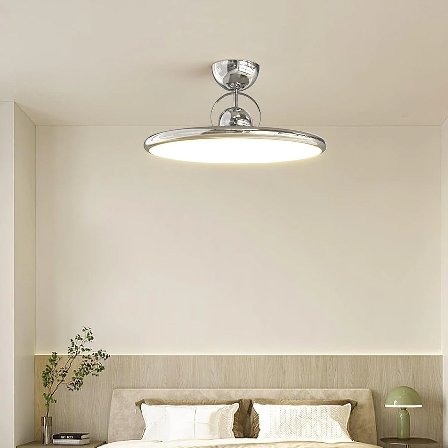 Floating disc ceiling light