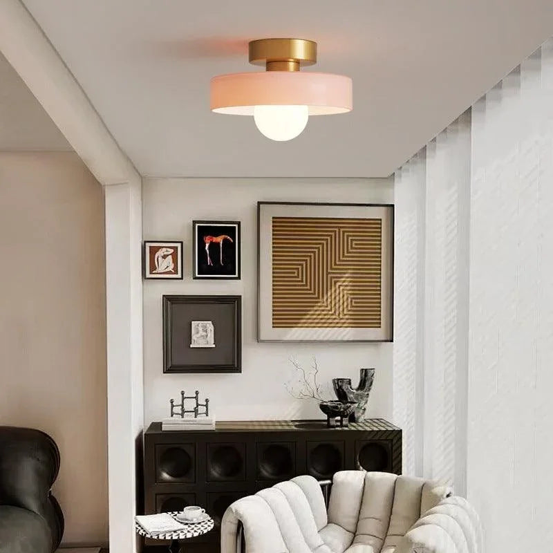 French Bauhaus Ceiling Light, view 3