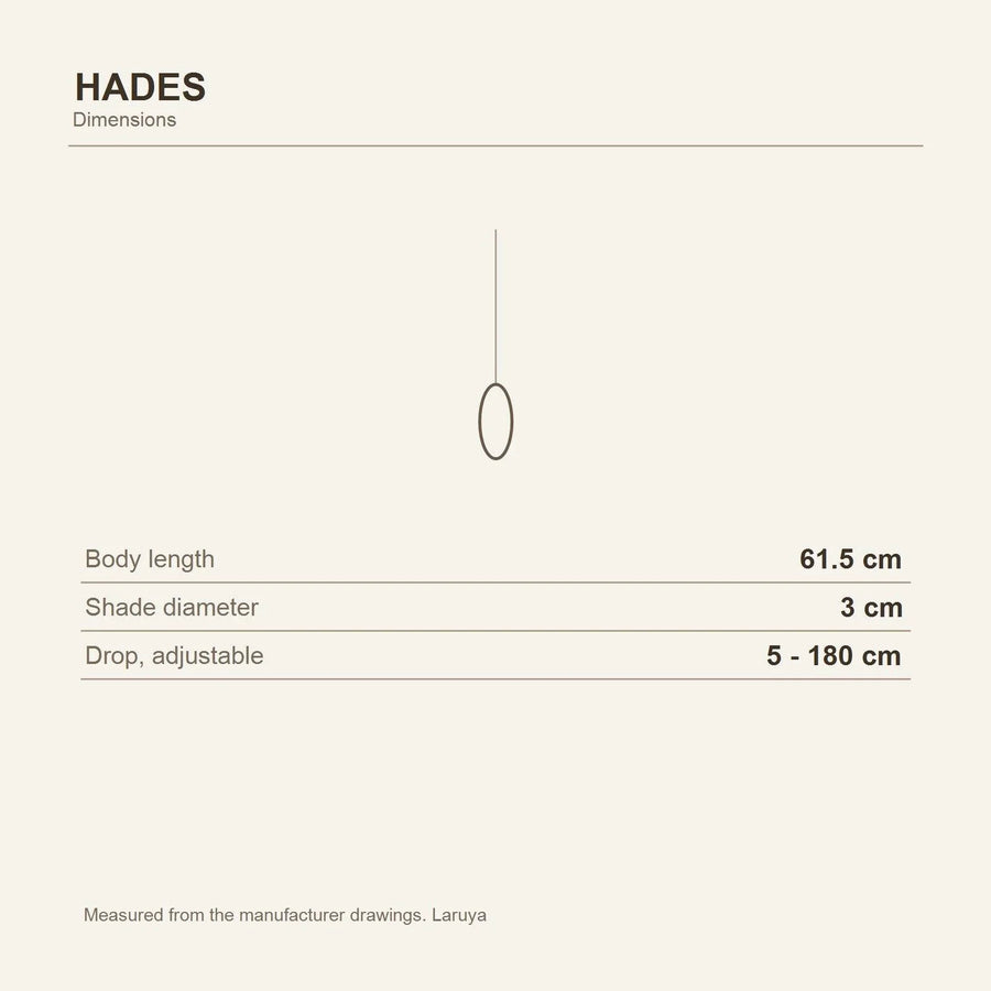 Hades Slim Drop Pendant Light