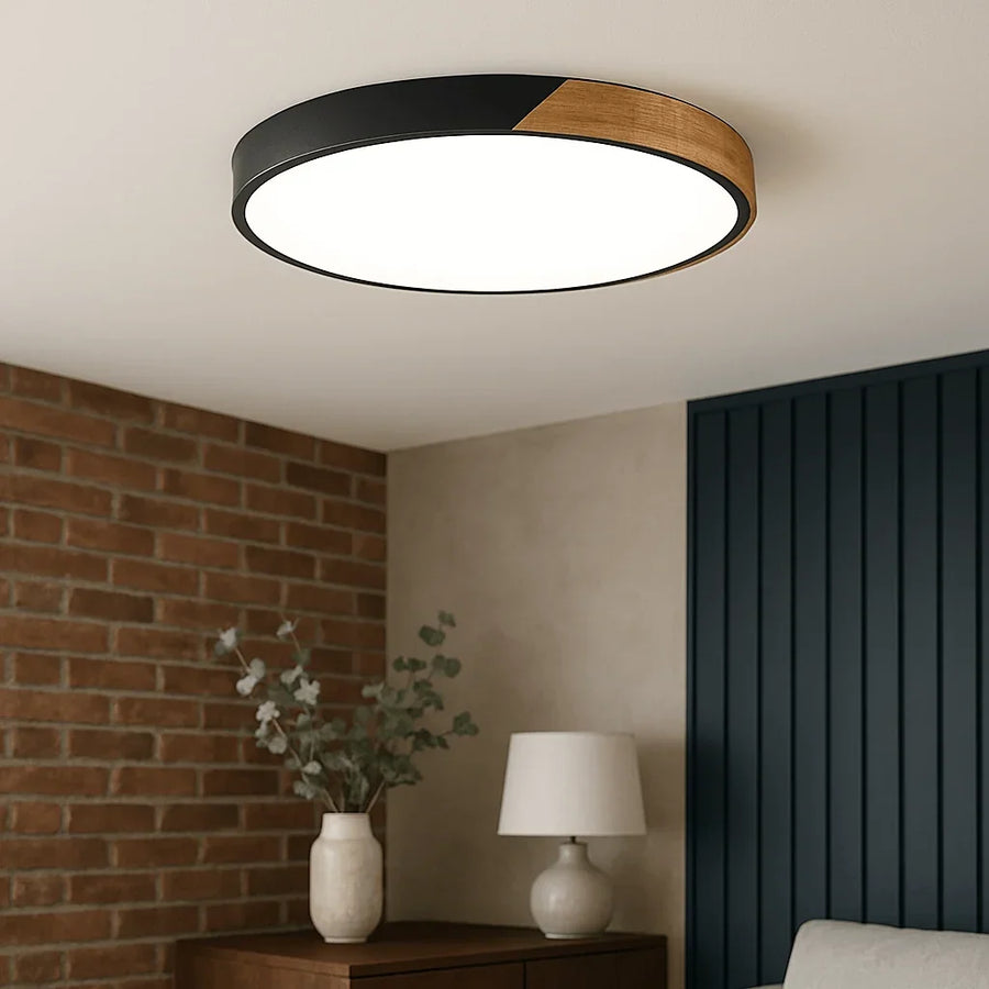 Nordic Wooden Ceiling Light, view 3