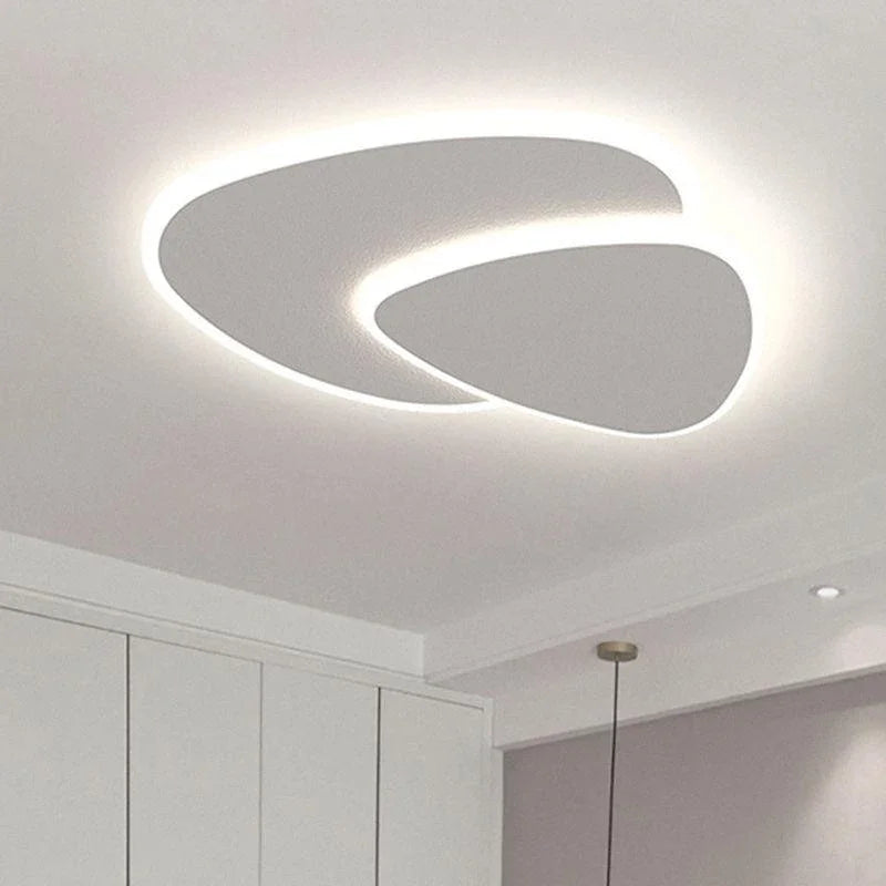 Layered pebble LED ceiling light