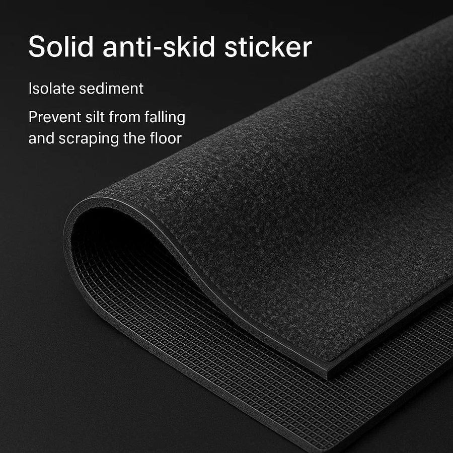 Ribbed wave indoor door mat