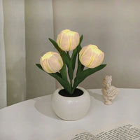 3 White Tulips