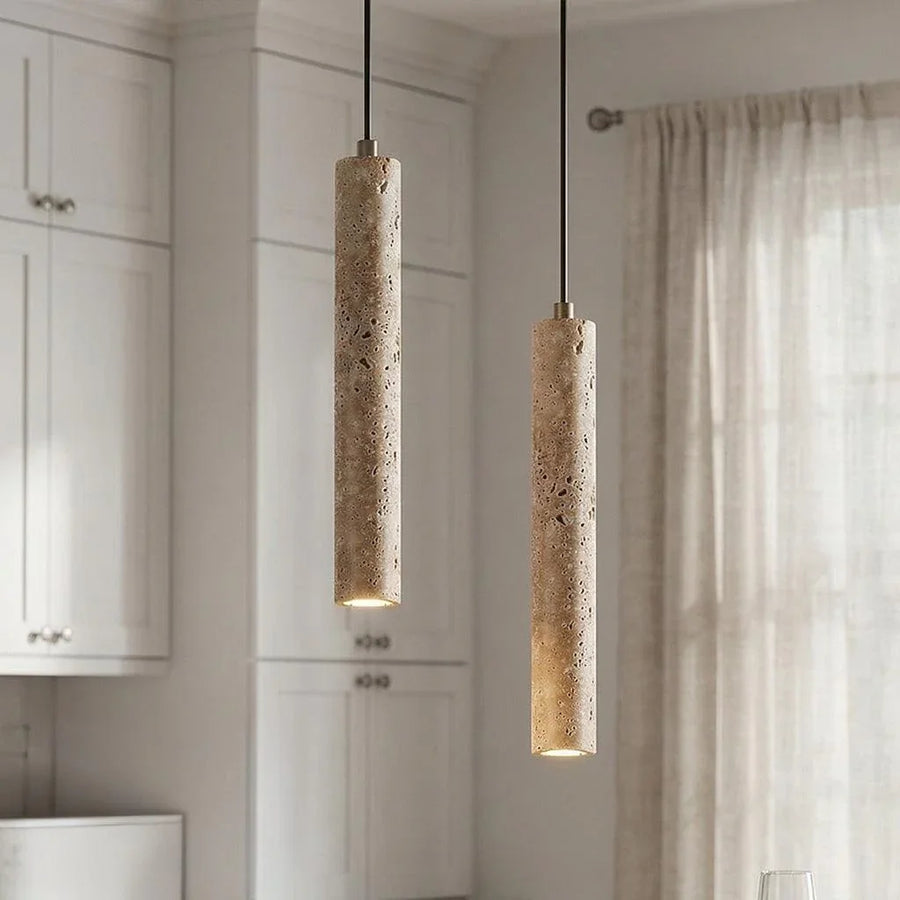 Travertine Stone Pendant Light