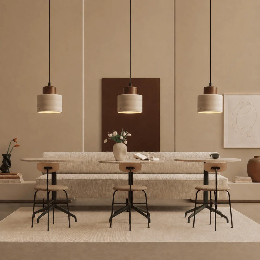 Travertine Stone Pendant Light, view 2