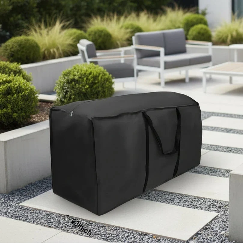 Water-repellent garden cushion storage bag