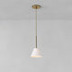 Cone Milk Clear Glass Cone Pendant Light for Kitchen
