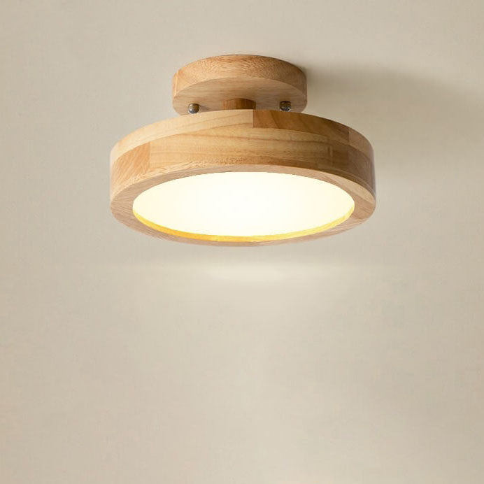 Wood and Metal LED Ceiling Light | 5 Colours, 3 Sizes