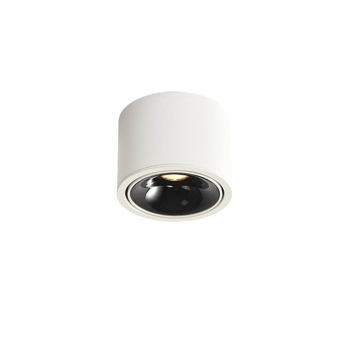 Modern Minimalist Aluminum Round Spotlight Adjustable LED Flush Mount Ceiling Light For Living Room