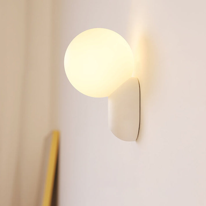 Modern Glass Globe Wall Light