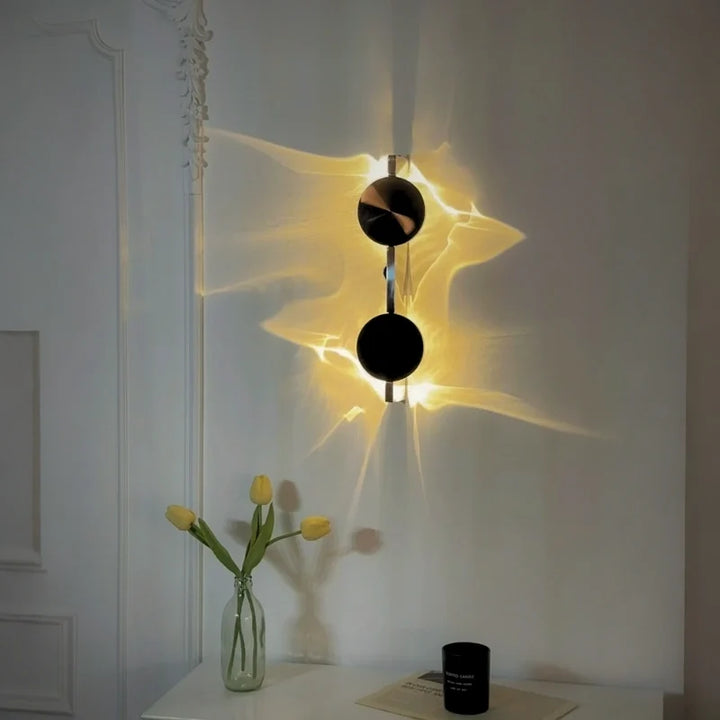 Aluminium Ripple Effect LED Wall Sconce