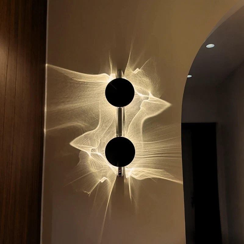 Aluminium Ripple Effect LED Wall Sconce