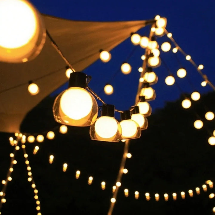 Solar Powered Festoon String Lights