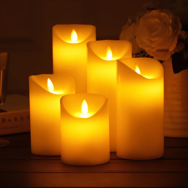 Flameless LED Block Candles