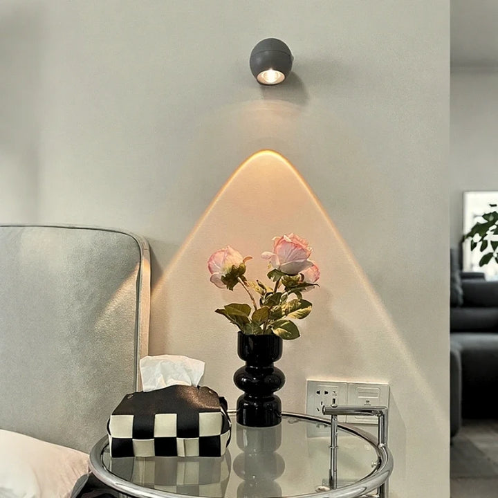 Rotatable Rechargeable Spotlight with Sensor