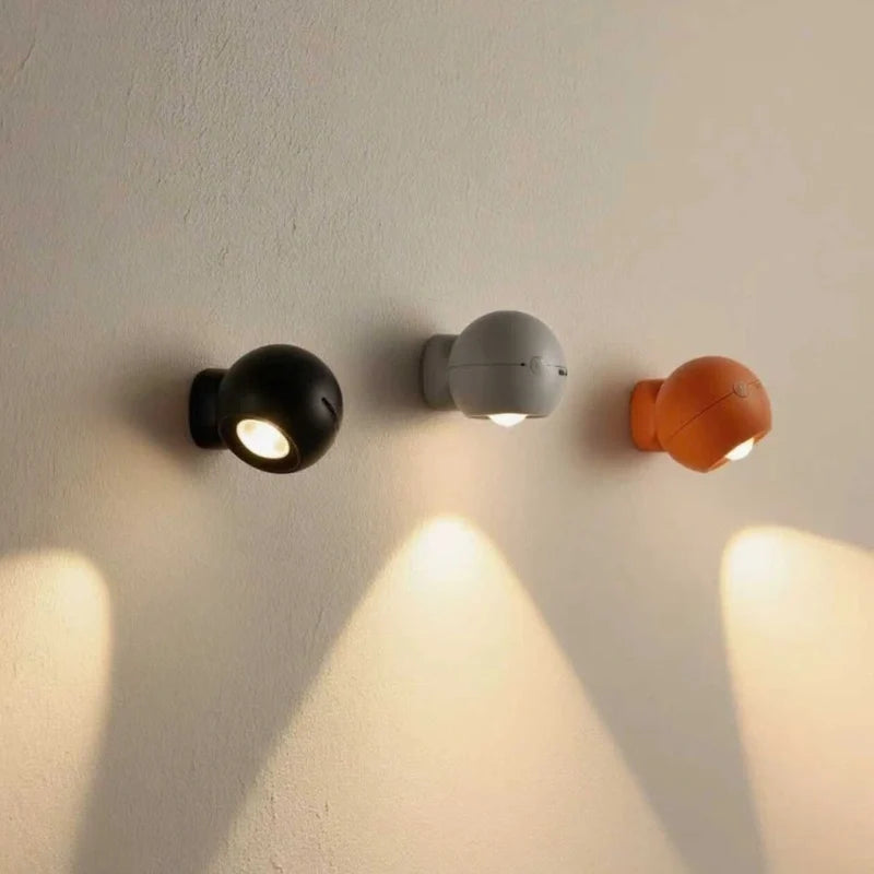 Rotatable Rechargeable Spotlight with Sensor