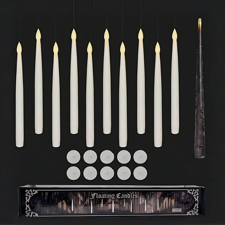 Floating LED Candles with Magic Wand Remote