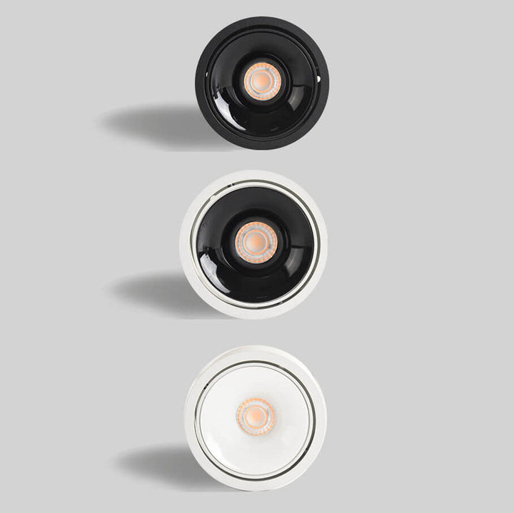 Modern Minimalist Aluminum Round Spotlight Adjustable LED Flush Mount Ceiling Light For Living Room