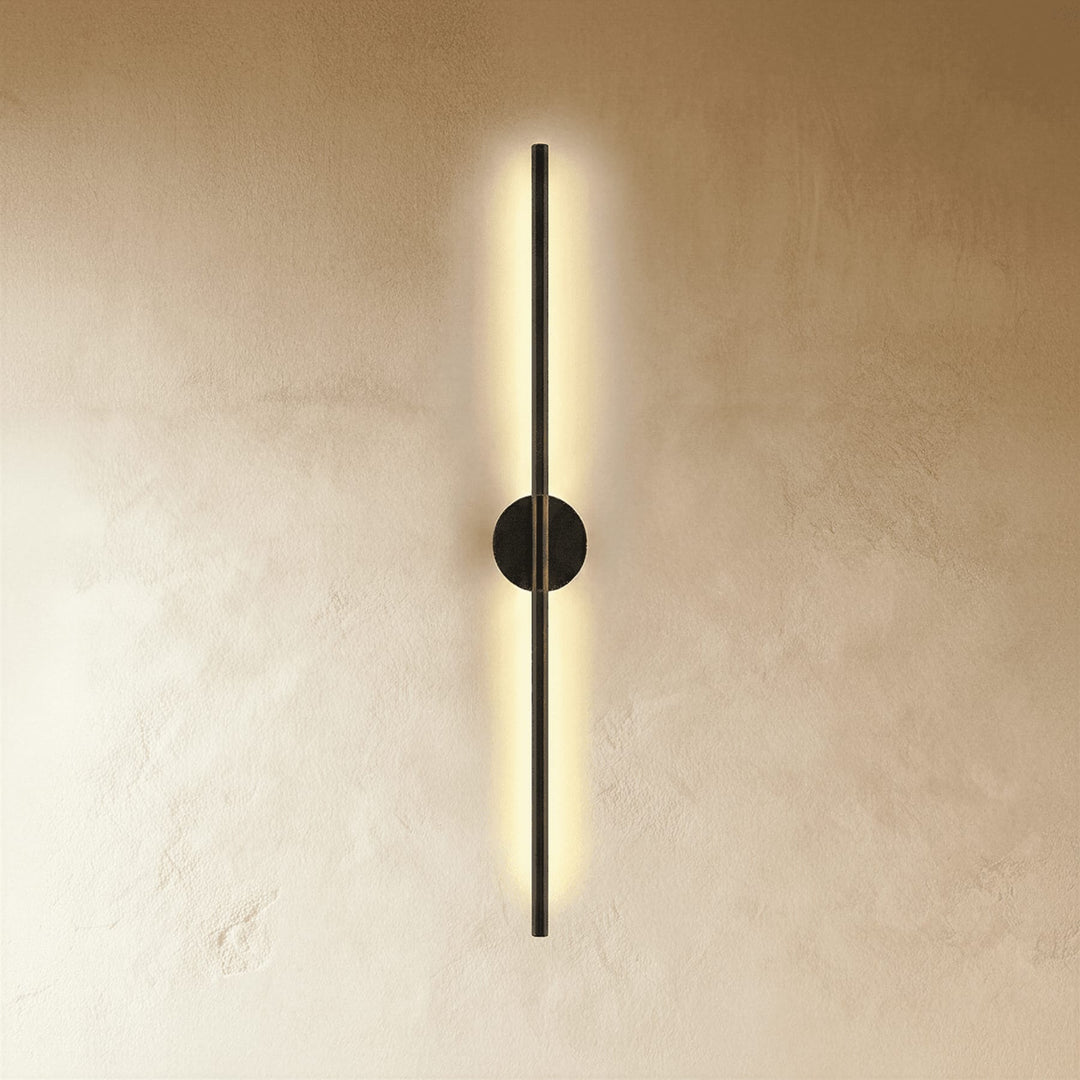 Slim LED Line Wall Light | Black or Gold, 60-100 cm