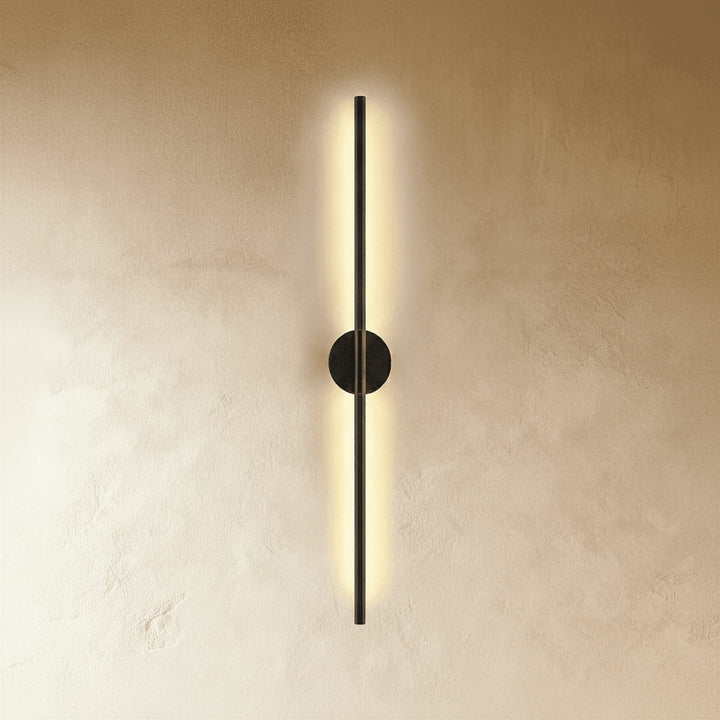 Slim LED Line Wall Light | Black or Gold, 60-100 cm